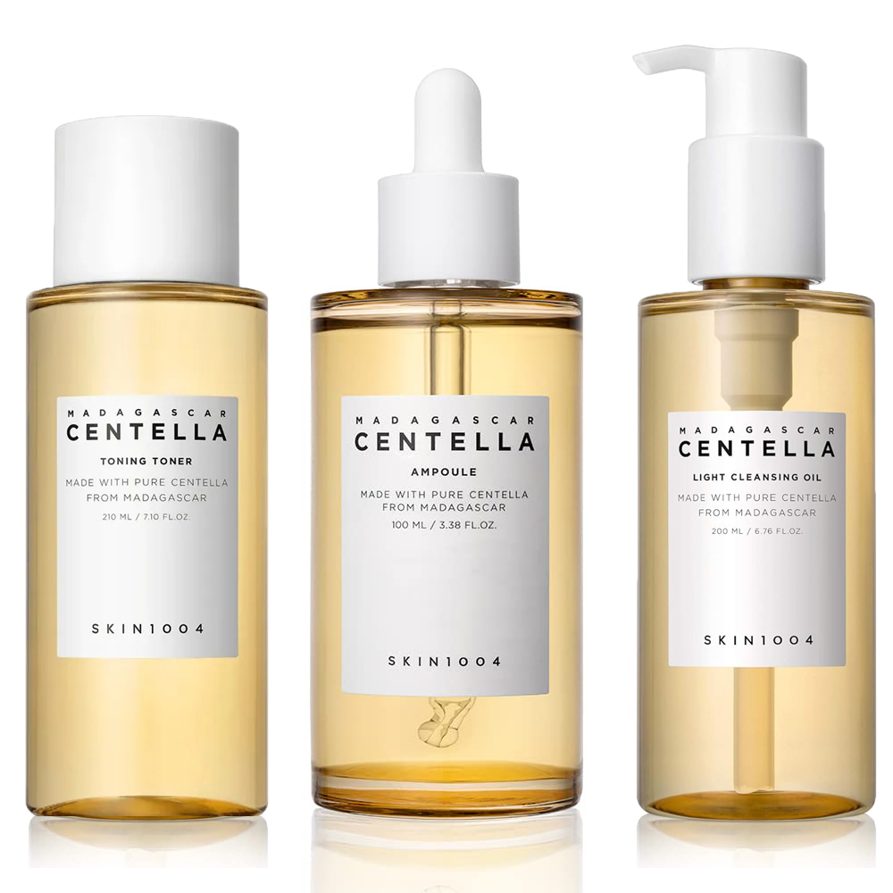 Skincare Oily Skin - Centella Asiatica Hautpflege-Set Ampulle Essenz Leichtes