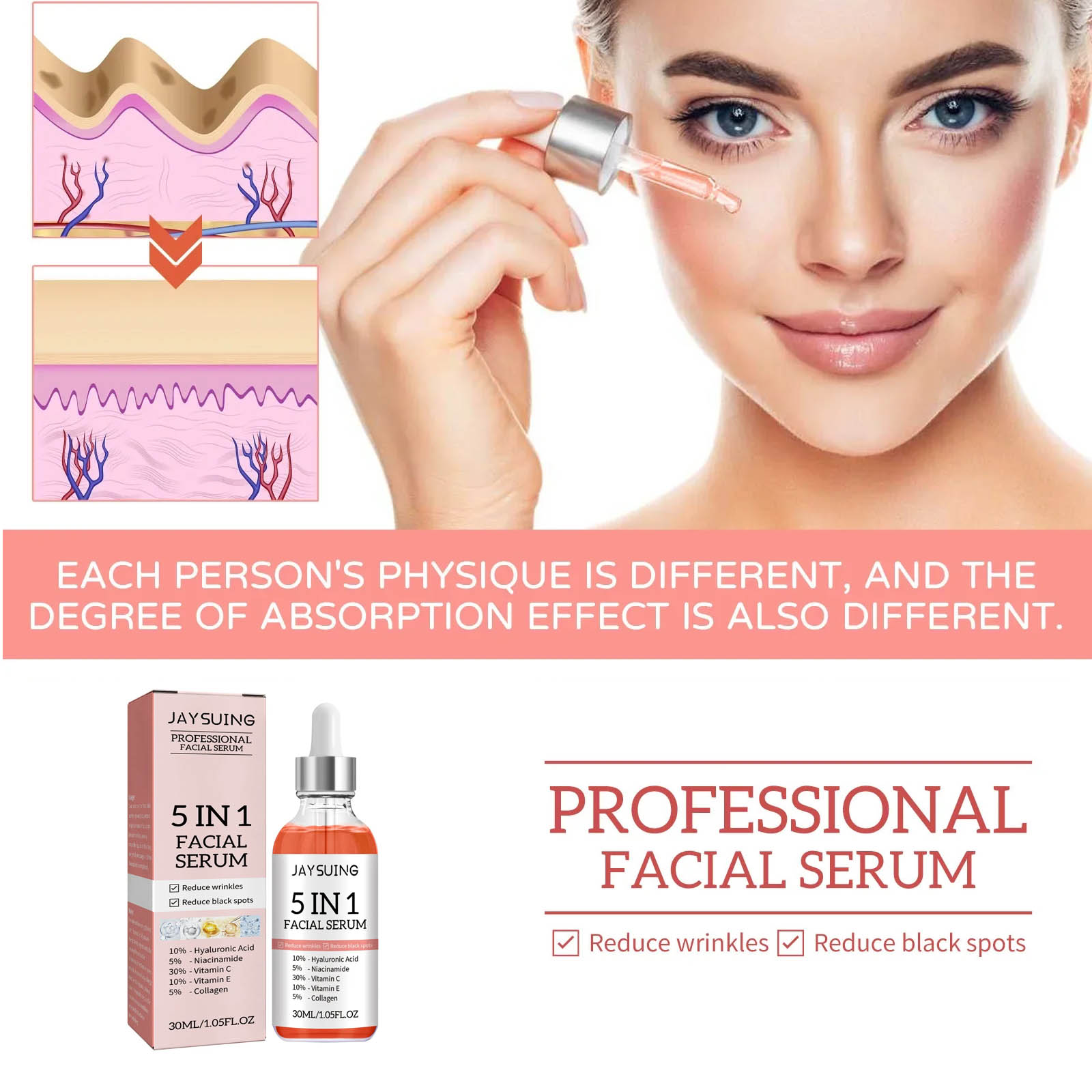 5-in-1 feuchtigkeitsspendendes – Ferulic Acid Serum Bewertung und Preis